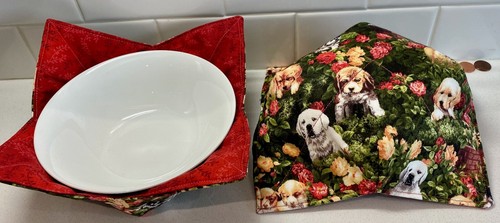 Pair microwave bowl - of,