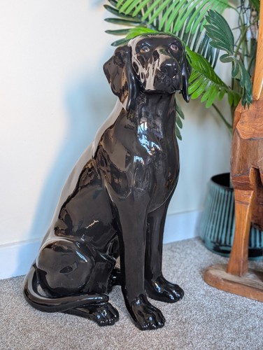 Ceramic porcelain labrador dog - porcelain,
