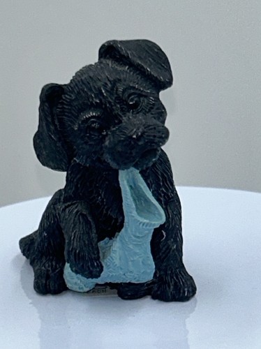 Vintage miniature black lab - vintage,