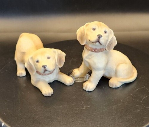 Vintage homco yellow labrador - vintage,