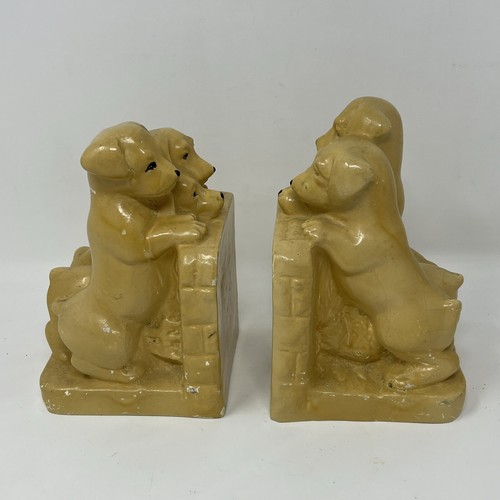 Vintage bookends chalkware - bookends,