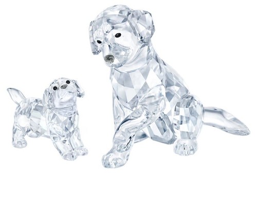 Nib swarovski labrador mother - labrador,