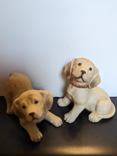 Vintage homco yellow labrador - vintage,