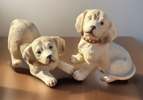 Vtg yellow labrador lab - yellow,